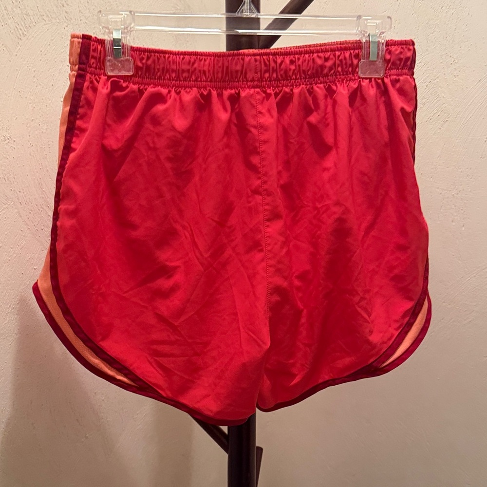 Nike Women's Athletic Shorts in Red and Orange - Picture 3 of 4